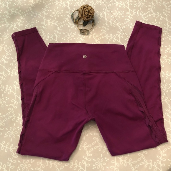 Lululemon Purple Grape High Times Rhythm Pants - Picture 2 of 7